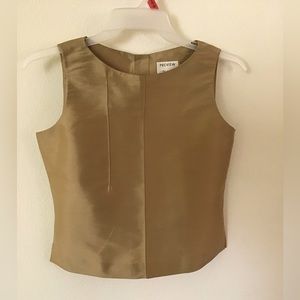 Silk Shantung sleeveless top